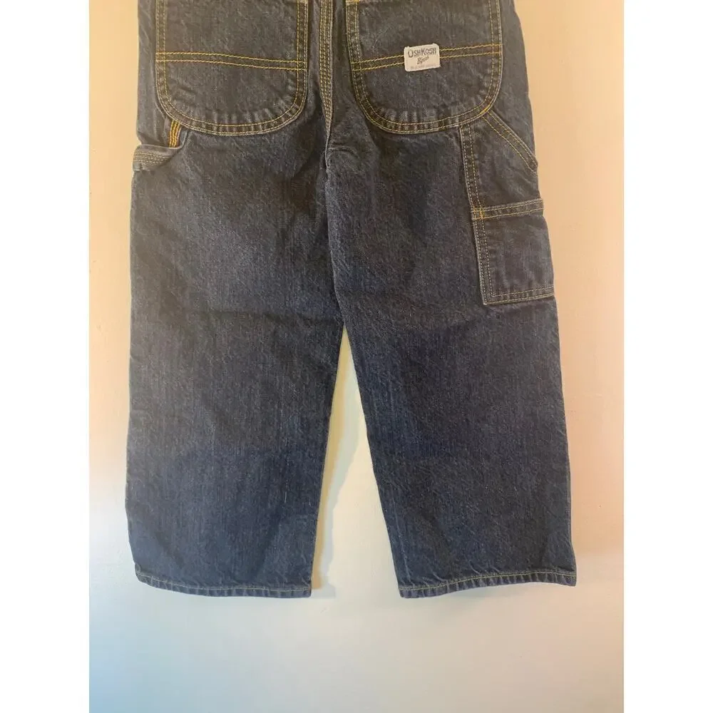 OSHKOSH B’GOSH Boy’s Adjustable Waist Carpenter Jeans / Size: 6 Husky